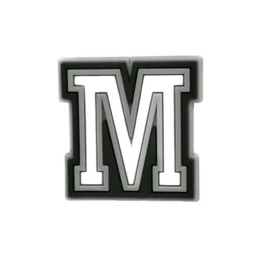 PVC hanger voor Crocs schoenen Letter M Originele decoratie voor schoeisel Kleurrijke accessoire van zacht PVC Waterbestendig materiaal