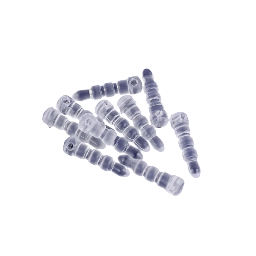 PVC protiprachová zástrčka pre 3,5 mm jack 1,6 x 0,4 cm 10 ks Priehľadná ochranná krytka Konektor slúchadiel Mobilný telefón Príslušenstvo DIY