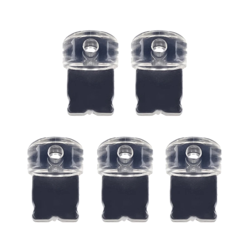 PVC protiprachová zástrčka pre iPhone 1,2 x 0,8 cm 10 ks Priehľadná ochranná krytka Nabíjací port Mobilný telefón DIY prívesok Príslušenstvo