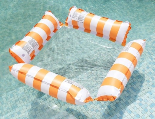 PVC Vízis Hinta Háló Inflatable Úszó Háló Medencéhez Ergonomikus Pihenő Háló a Vízre