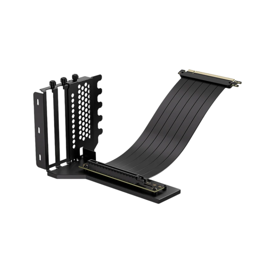 Pystymallinen kiinnitysosa näytönohjaimelle ja 20 cm pitkä PCIe 3.0 X16 jatkokaapeli