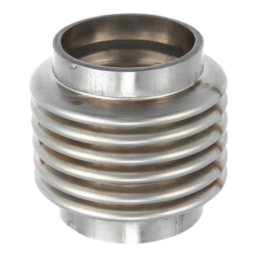 Raccord flexible d'échappement 45 x 51 x 63,5 mm Soufflet d'échappement Acier inoxydable Argenté Amortissement des vibrations Universel pour voiture