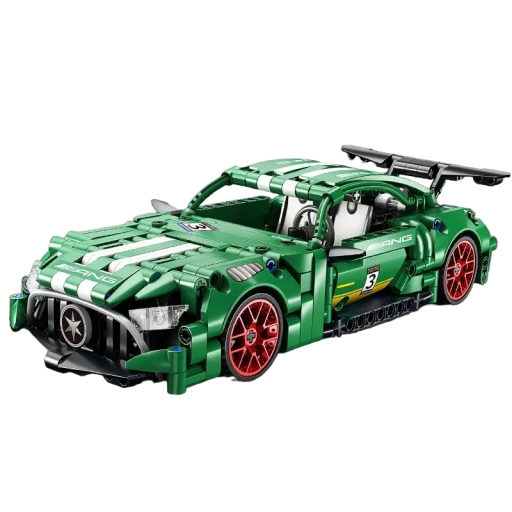Racerbilsæt 456 dele foldbar bil V205