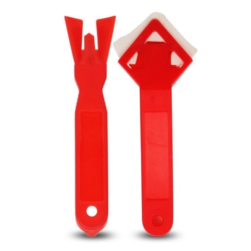 Raclette d'angle pour l'application et le retrait de silicone 2 pcs
