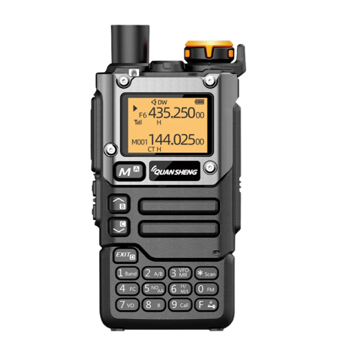Radiostazione Quansheng UV-K5 8 200 canali AM e FM banda aerea Type-C nera per trasmissioni amatoriali e monitoraggio