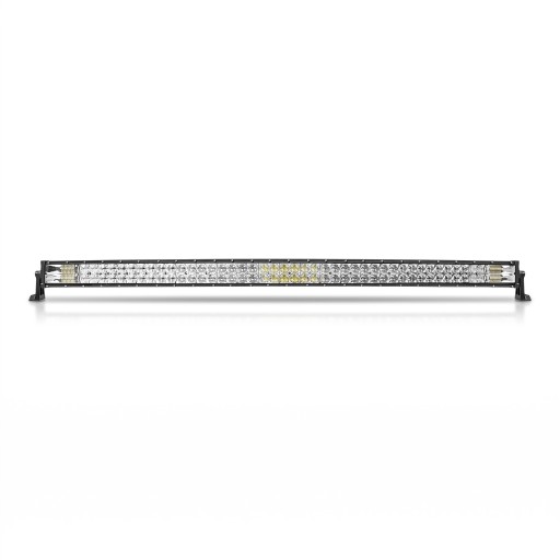 Rampe lumineuse LED incurvée 1020 W 52 pouces Longueur 129,8 cm IP68 Lumière blanche froide 6500 K Corps noir Avec câblage Pour offroad et machines