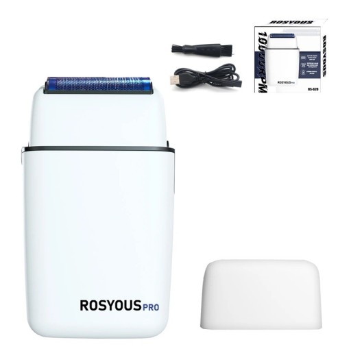 Rasoio elettrico da uomo con doppia lamina 10000 giri/min batteria 800 mAh rete ipoallergenica Tagliacapelli elettrico