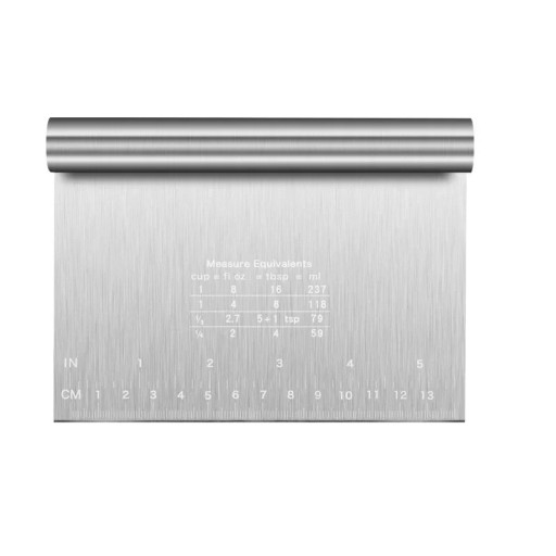 Raspador de tartas de acero inoxidable 15 x 12 cm Espátula para masa y crema de mantequilla Espátula para decorar Bordes de tartas Accesorios de repostería casera