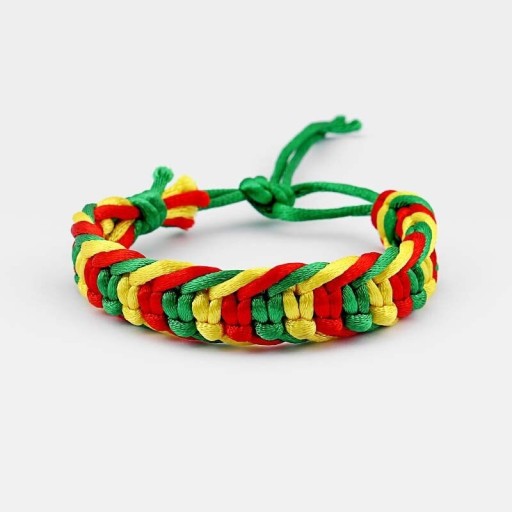 Rasta gevlochten armband