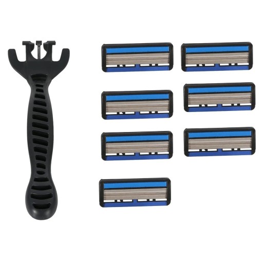 Razor with Seven Replacement Heads