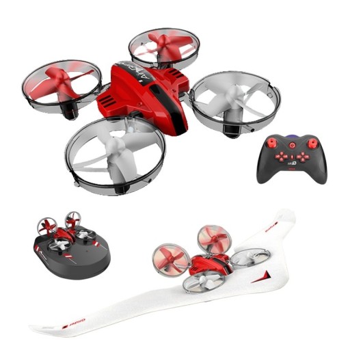 RC czerwony dron 3 w 1