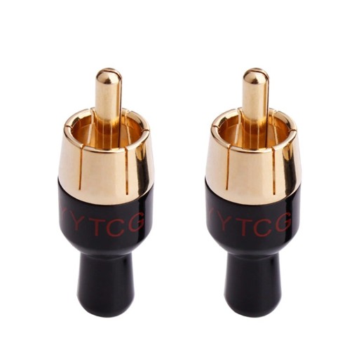 RCA Connector for 4 mm Cable 2 pcs