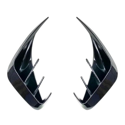 Rear Bumper Spoiler Vent Cover 20 x 32 x 10.5 cm Carbon Look Plastic Accessory for Car Modification