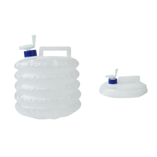 Recipiente portátil para água 5l 22 x 19 x 18 cm Canteiro de plástico para água potável Acampamento Caminhadas Jardim Reservatório com pega