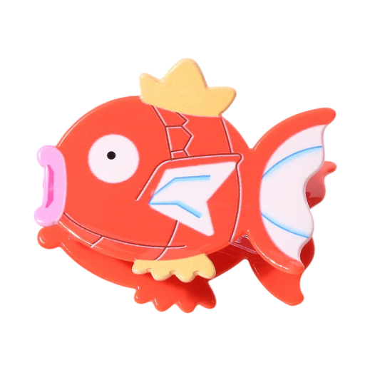 Red Hair Clip Fish Women's Decorative Clip Playful Design Plastic Hair Clip Firm Hair Hold Stylish Accessory
