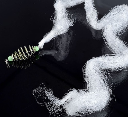 Rede de pesca com rolamento em espiral J3414