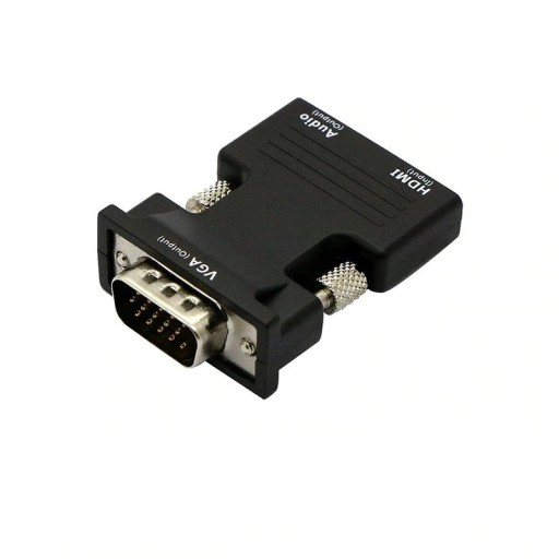 Redukcja HDMI do VGA za pomocą kabla audio