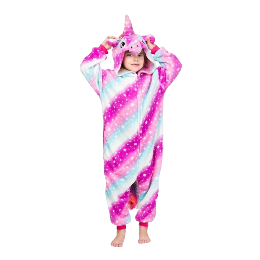 Regenbogen-Einhorn-Jumpsuit für Mädchen