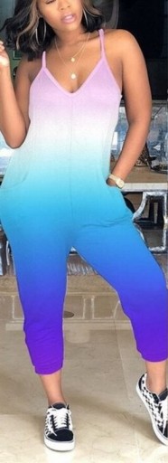 Regenbogen-Jumpsuit für Damen