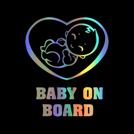 Regenboog auto sticker