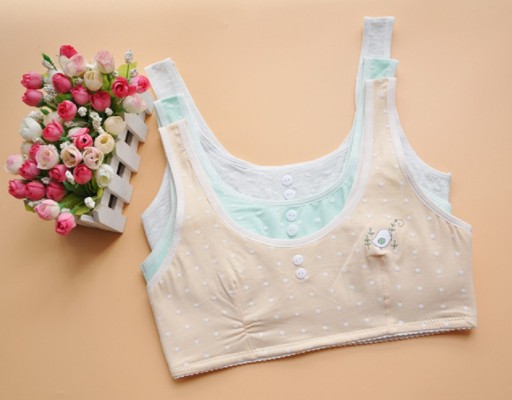 Reggiseno da ragazza con bottoni