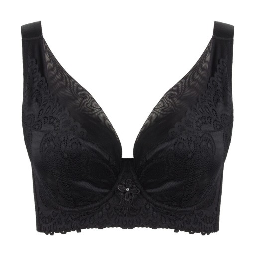 Reggiseno imbottito decorato con pizzo