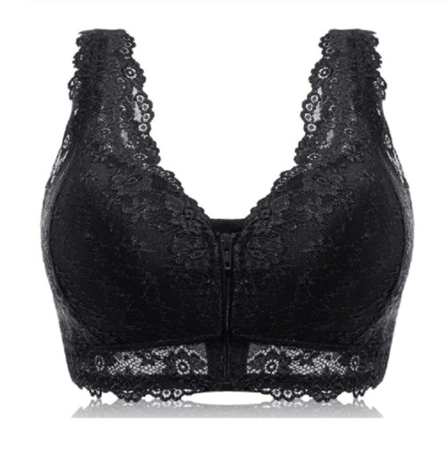 Reggiseno Push-up in pizzo con zip
