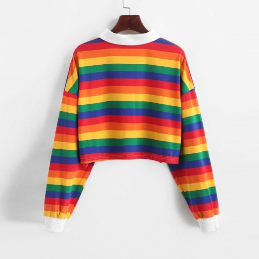Regnbue sweatshirt til kvinder