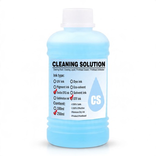 Reinigingsoplossing voor DTF en DTG Inkt Sterke reiniger voor printkoppen 250 ml Voor Epson printers DX4 DX5 L1800 L805 L800 1390 I3200