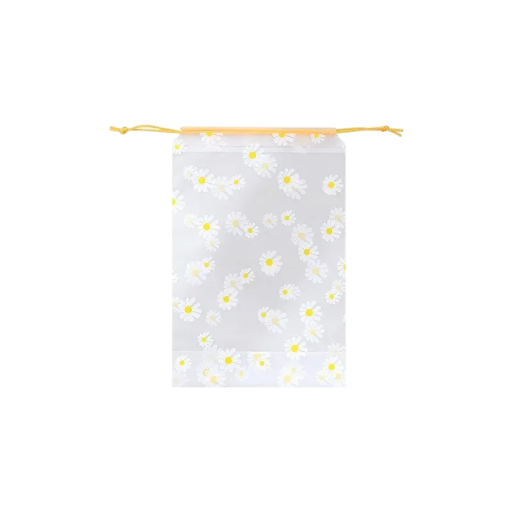 Reis cosmetica tas met trekkoord 19,5×15,5 cm ABS etui voor cosmetica en hygiëneproducten voor in de bagage met bloemenpatroon