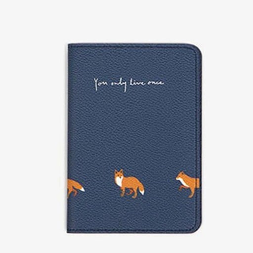 Reisdocumentenhoes voor paspoort en documenten van PU-leer Hoes met kleurrijke geïllustreerde bedrukking Formaat 14 x 9,6 cm Voor vakantie