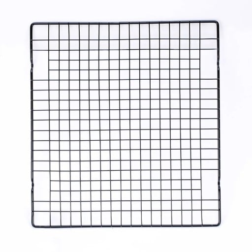 Rejilla de enfriamiento de acero inoxidable 27,8 x 25,5 cm Rejilla de enfriamiento por goteo con revestimiento antiadherente para hornear, asar