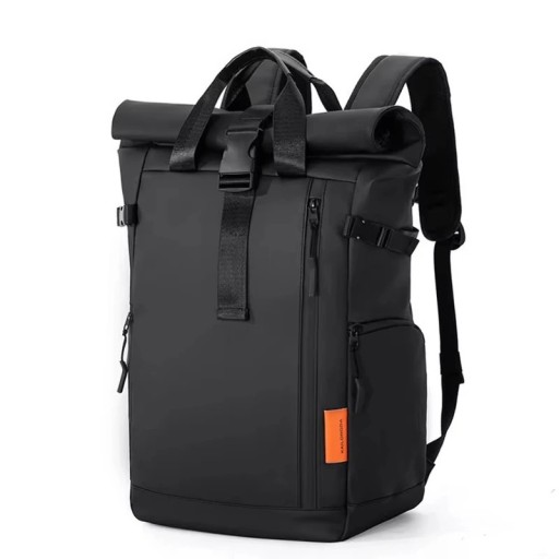 Rejse rygsæk til bærbar 15,6 tommer Rolltop med volumenudvidelse 20-25 l Oxford vandafvisende 28 x 15 x 50 cm Til rejser til skole og arbejde