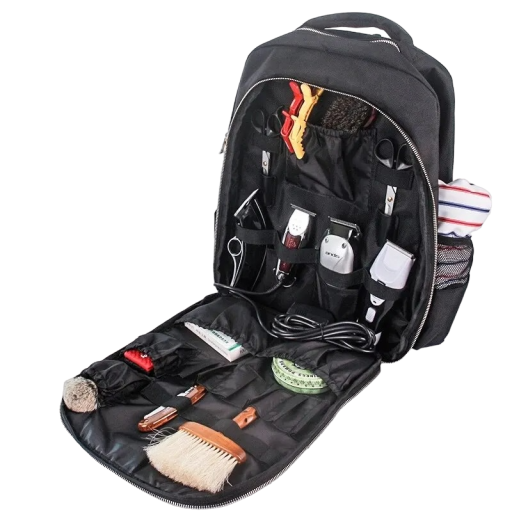 Rejsetaske til frisørsaloner Organiseringstaske til frisørsaloner Rygsæk til frisørtilbehør 46 x 33 x 20 cm