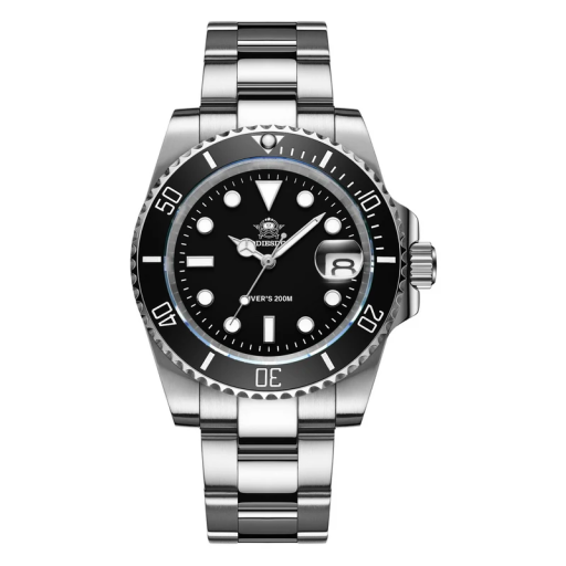 Relógios de quartzo para homem em aço inoxidável 35–39 mm À prova de água Mergulhadores Ponteiros luminosos Fecho dobrável Empresarial Lazer