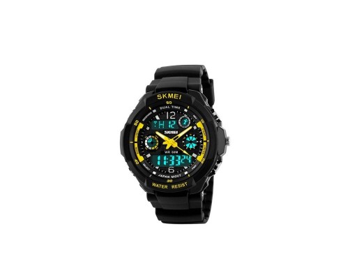 Reloj deportivo digital para hombre, color amarillo