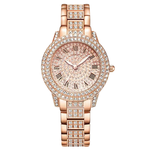 Relojes de mujer con diamantes artificiales.