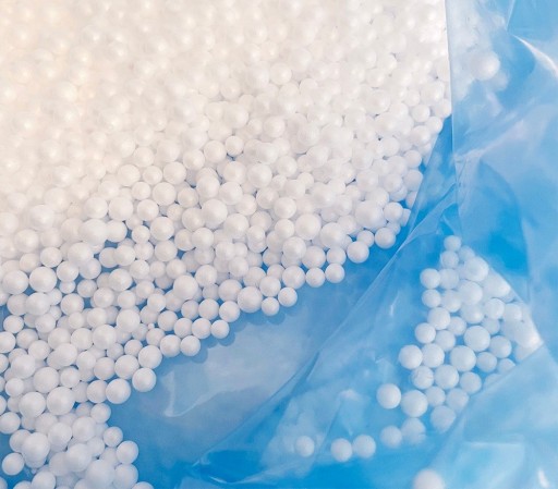 Remplissage en billes EPS pour poufs 22L, billes de polystyrène de 3 à 5 mm, remplissage blanc pour poufs, coussins et décorations