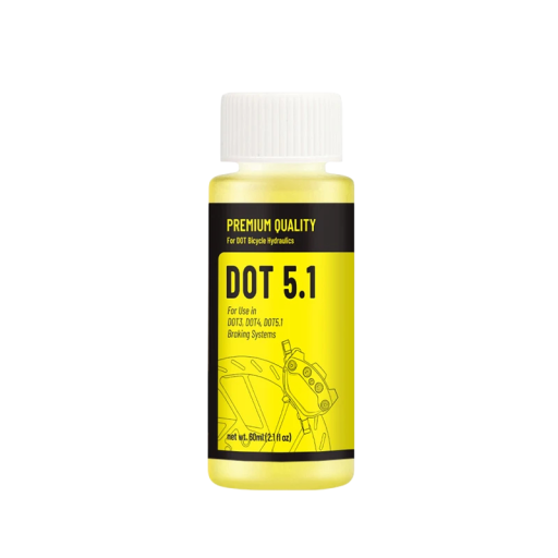 Remvloeistof DOT 5.1 voor fiets 60 ml gele hydraulische vloeistof voor remsystemen DOT 3, DOT 4 en DOT 5.1