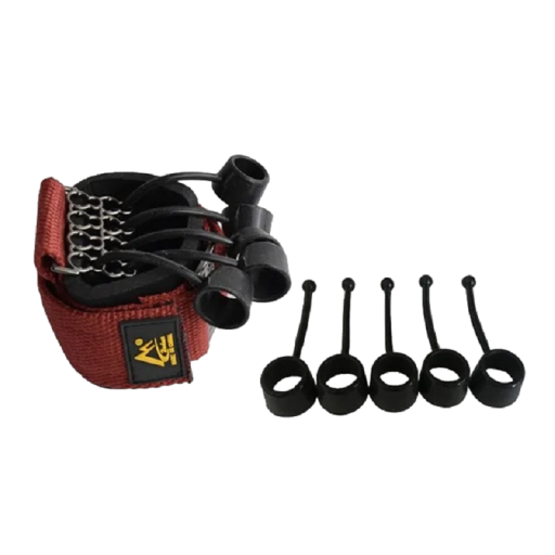 Renforçateur de doigts en silicone rouge Outil de fitness pour le renforcement des doigts Force 60 lb