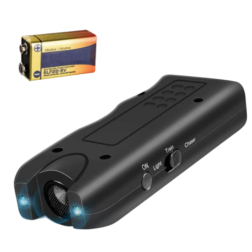 Repelente ultrassónico portátil de cães 3 em 1 Dispositivo anti-ladridos Treinador de cães com lanterna Treino doméstico de cães Adequado para todas as tamanhos