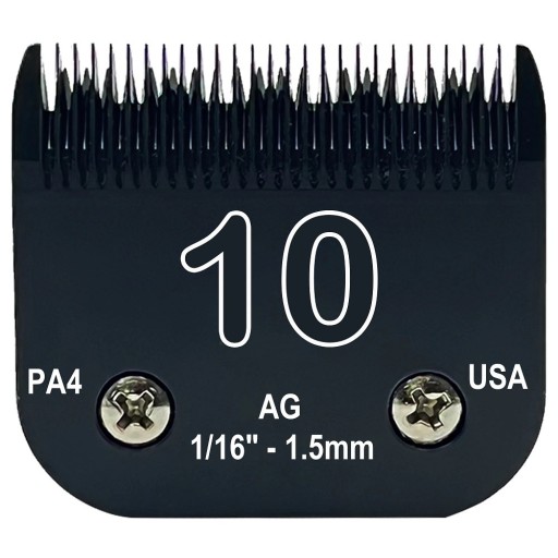 Replacement Clipping Blade for Andis, Wahl, Oster, Furzone, Laube, Heiniger and Conair Professional Steel Blade for Animal Grooming 1.5 mm Model 10