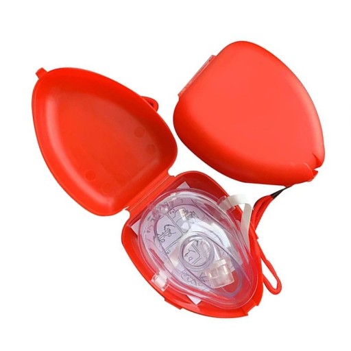 Replacement Mask for Choking Rescue Device with Case 10x12 cm Resuscitation Breathing Mask with One-Way Valve CPR