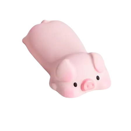 Reposamuñecas ergonómico en forma de cerdo 125 x 60 mm Acolchado de silicona Diseño bonito Apoyo para la mano mientras escribe y trabaja en la computadora