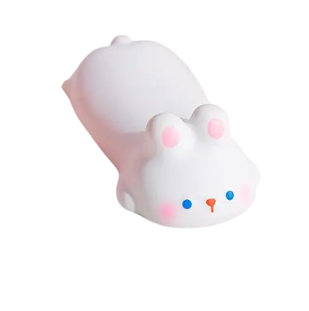 Reposamuñecas ergonómico forma de conejo 125 x 60 mm Acolchado de silicona Soporte cómodo y suave para el uso diario