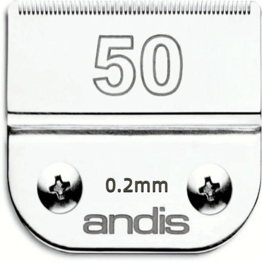 Reserveklippehoveder til Andis, Oster, Wahl, Heiniger og Conair klippemaskiner. Professionelt klippehoved i stål til dyreklipning. 0,2 mm. Model 50.