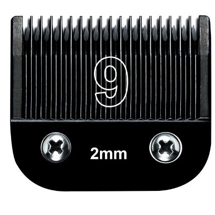 Reserveklippehoveder til Andis, Wahl, Oster, Furzone, Laube, Heiniger og Conair klippemaskiner. Professionelt stålhoved til dyreklipning. 2 mm. Model 9.