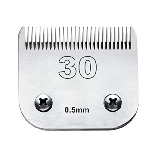 Reserveklipperhoveder til Andis, Oster, Wahl, Heiniger og Conair klippere. Professionelt klipperhoved i stål til dyreklipning. 0,5 mm. Model 30.