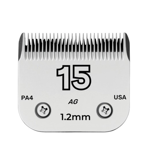 Reserveklipperhoveder til Andis, Oster, Wahl, Heiniger og Conair klippere. Professionelt klipperhoved i stål til dyreklipning. 1,2 mm. Model 15.