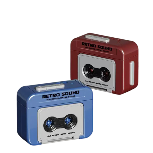 Retro kassette nøglevedhæng Spilleboks Plast nøgleholder med musik Vintage dekoration til rygsæk